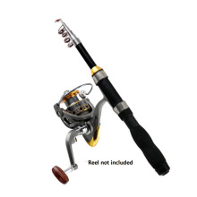 Mini Portable Pocket Aluminum Alloy Fishing Rod ,Compact Carbon Fiber Telescopic Fishing Pole for Kids Husband